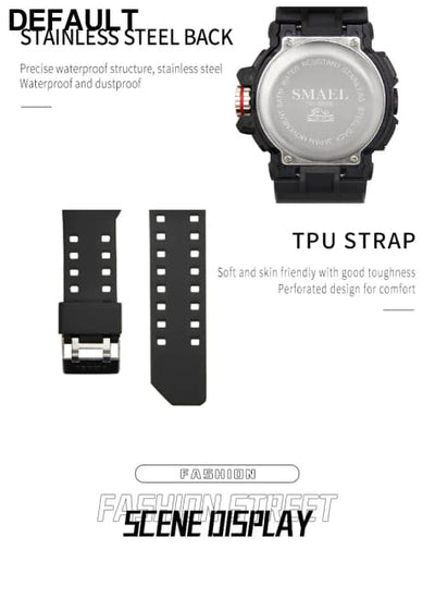 Sport Watch Men SMAEL 50M Waterproof Wristwatches Dual Time Display Multi-function Sports Clocks 8065 Mens Watches