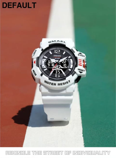 Sport Watch Men SMAEL 50M Waterproof Wristwatches Dual Time Display Multi-function Sports Clocks 8065 Mens Watches