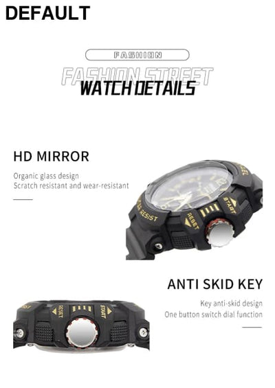 Sport Watch Men SMAEL 50M Waterproof Wristwatches Dual Time Display Multi-function Sports Clocks 8065 Mens Watches
