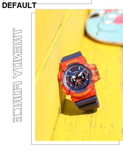 Sport Watch Men SMAEL 50M Waterproof Wristwatches Dual Time Display Multi-function Sports Clocks 8065 Mens Watches