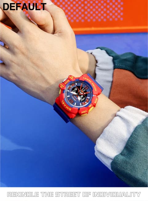 Sport Watch Men SMAEL 50M Waterproof Wristwatches Dual Time Display Multi-function Sports Clocks 8065 Mens Watches