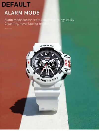 Sport Watch Men SMAEL 50M Waterproof Wristwatches Dual Time Display Multi-function Sports Clocks 8065 Mens Watches