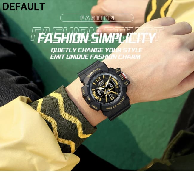 Sport Watch Men SMAEL 50M Waterproof Wristwatches Dual Time Display Multi-function Sports Clocks 8065 Mens Watches