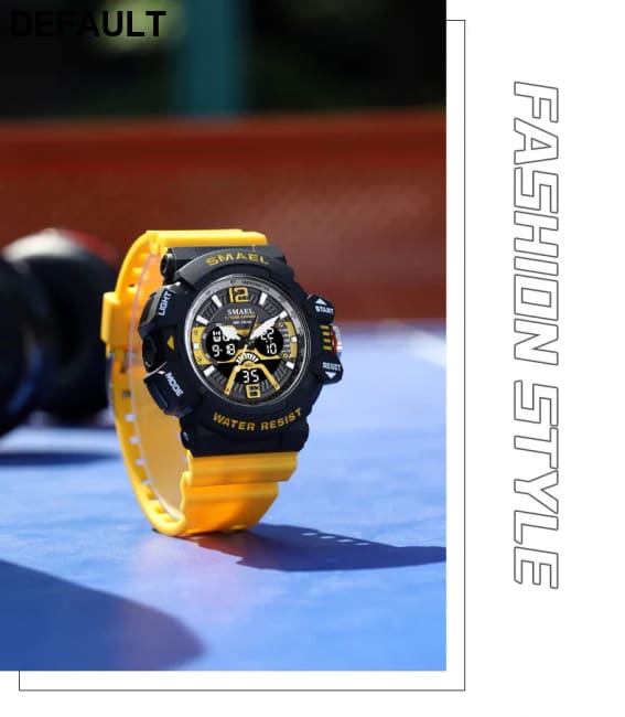 Sport Watch Men SMAEL 50M Waterproof Wristwatches Dual Time Display Multi-function Sports Clocks 8065 Mens Watches