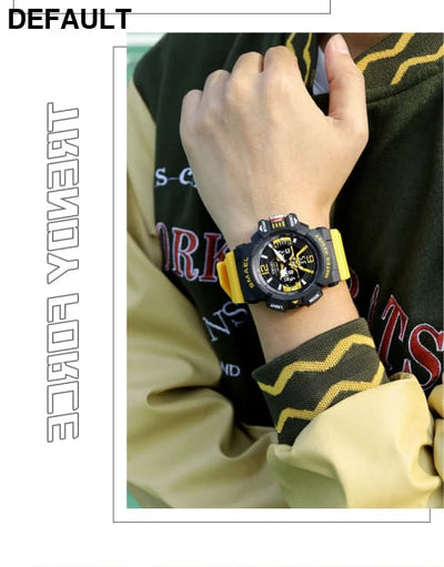 Sport Watch Men SMAEL 50M Waterproof Wristwatches Dual Time Display Multi-function Sports Clocks 8065 Mens Watches