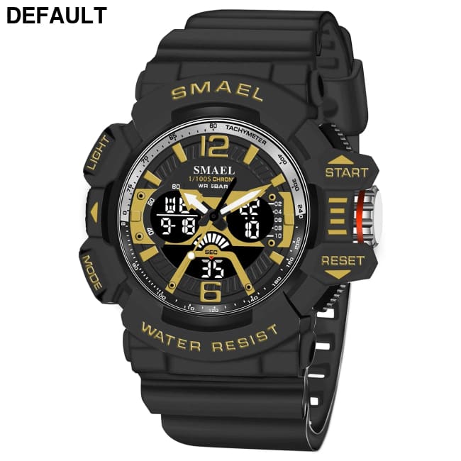 Sport Watch Men SMAEL 50M Waterproof Wristwatches Dual Time Display Multi-function Sports Clocks 8065 Mens Watches