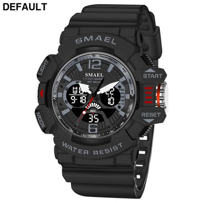 Sport Watch Men SMAEL 50M Waterproof Wristwatches Dual Time Display Multi-function Sports Clocks 8065 Mens Watches