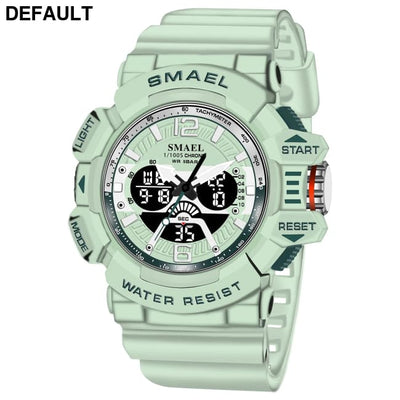 Sport Watch Men SMAEL 50M Waterproof Wristwatches Dual Time Display Multi-function Sports Clocks 8065 Mens Watches