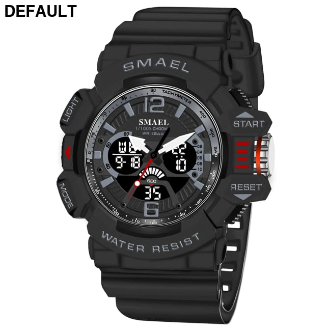 Sport Watch Men SMAEL 50M Waterproof Wristwatches Dual Time GRAY / China Watches