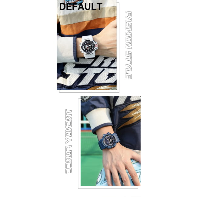 Sport Watch Men SMAEL 50M Waterproof Wristwatches Dual Time Watches