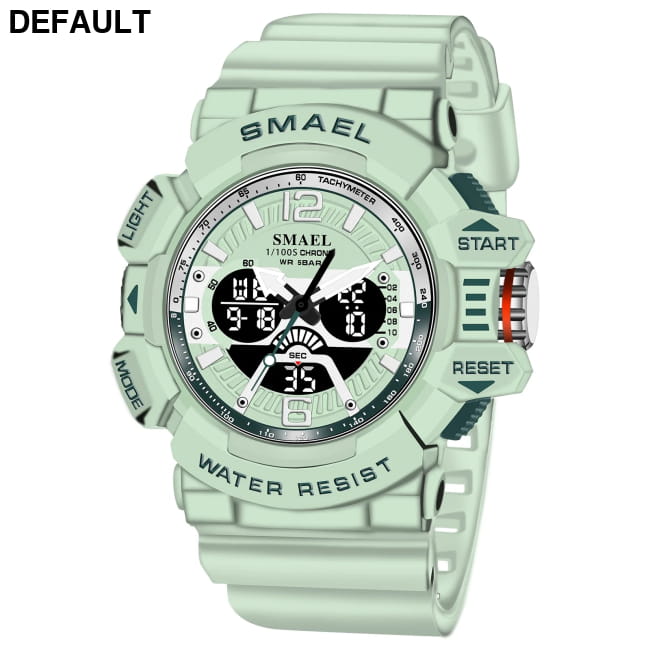 Sport Watch Men SMAEL 50M Waterproof Wristwatches Dual Time Watches