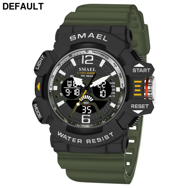 Sport Watch Men SMAEL 50M Waterproof Wristwatches Dual Time Watches