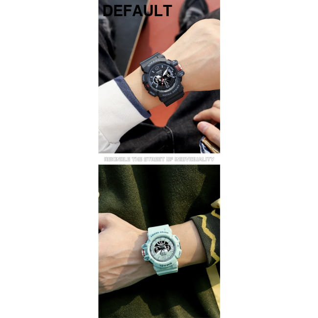 Sport Watch Men SMAEL 50M Waterproof Wristwatches Dual Time Watches