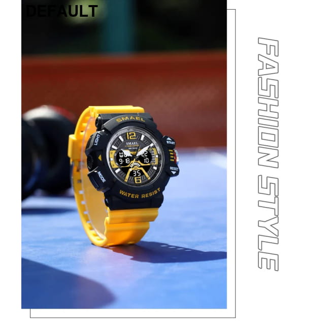 Sport Watch Men SMAEL 50M Waterproof Wristwatches Dual Time Watches