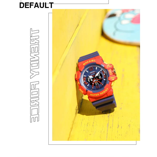 Sport Watch Men SMAEL 50M Waterproof Wristwatches Dual Time Watches