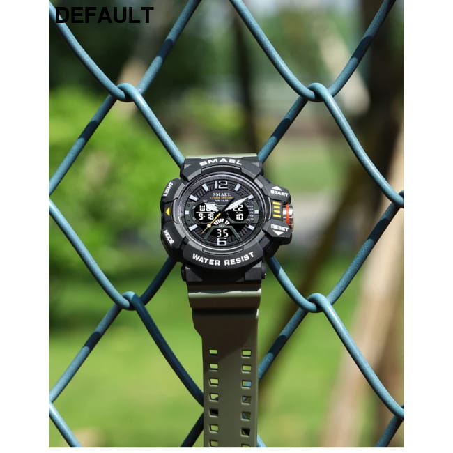 Sport Watch Men SMAEL 50M Waterproof Wristwatches Dual Time Watches