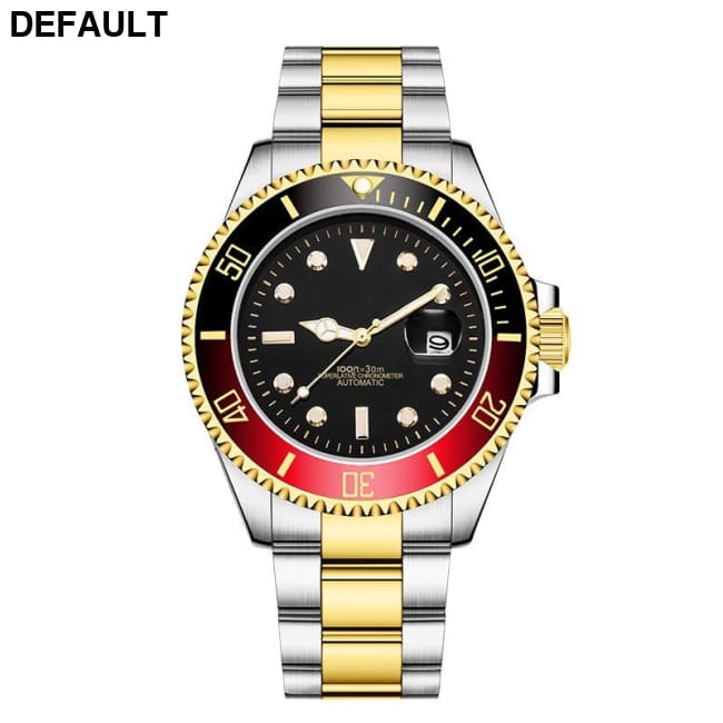 Stainless Steel Band Men’s Mechanical Watch Gradual Gold Colorful Black Men Quartz Watches Best Selling Products