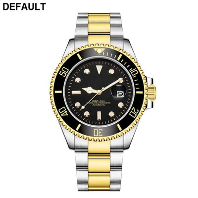 Stainless Steel Band Men’s Mechanical Watch Gradually golden black face Men Quartz Watches Best Selling Products