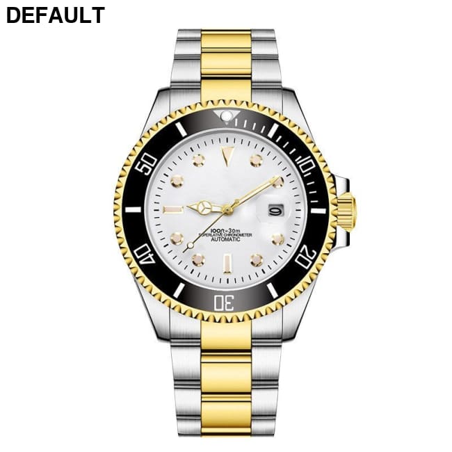 Stainless Steel Band Men’s Mechanical Watch Gradually golden white flour Men Quartz Watches Best Selling Products