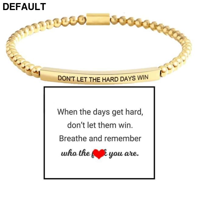 Stainless Steel Mens And Womens Elbow-Style Chain Bracelet With Engraved Gold Beads bead / 18cm Sterling Silver