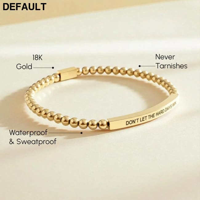 Stainless Steel Mens And Womens Elbow-Style Chain Bracelet With Engraved Gold Beads Sterling Silver Bracelets Body
