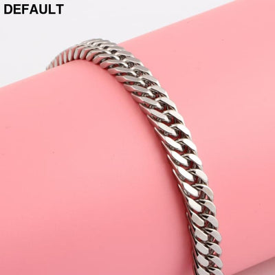 Stainless Steel Men’s Personality Charm Bracelet Jewelry Silver Men Bracelets