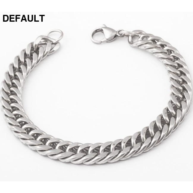 Stainless Steel Men’s Personality Charm Bracelet Jewelry Silver Men Bracelets