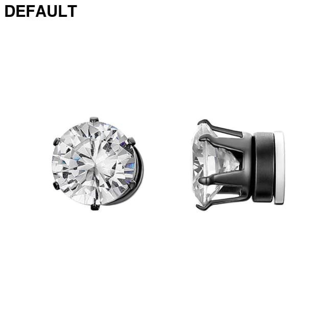 Stainless Steel Stud Earrings For Men Women Unisex 6mm / Black