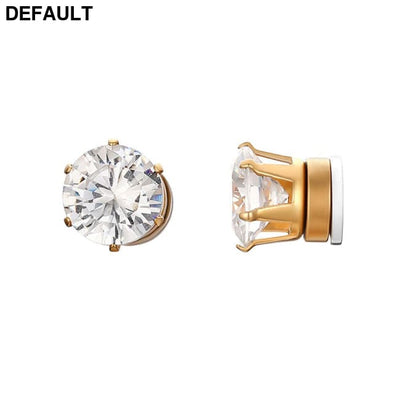 Stainless Steel Stud Earrings For Men Women Unisex 7mm / Gold