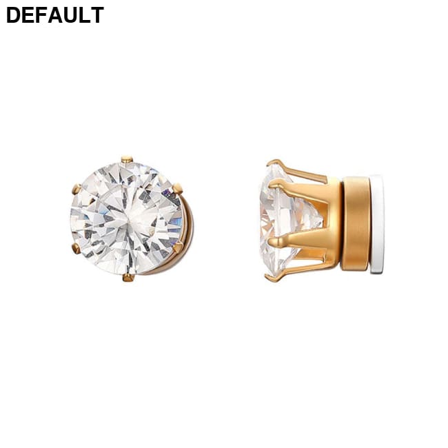 Stainless Steel Stud Earrings For Men Women Unisex 8mm / Gold