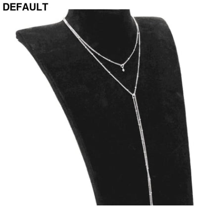 Stardust Multilayer Lariat Necklace Silver Sterling Necklaces
