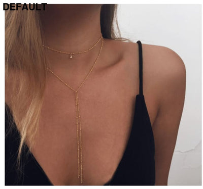 Stardust Multilayer Lariat Necklace Sterling Silver Necklaces