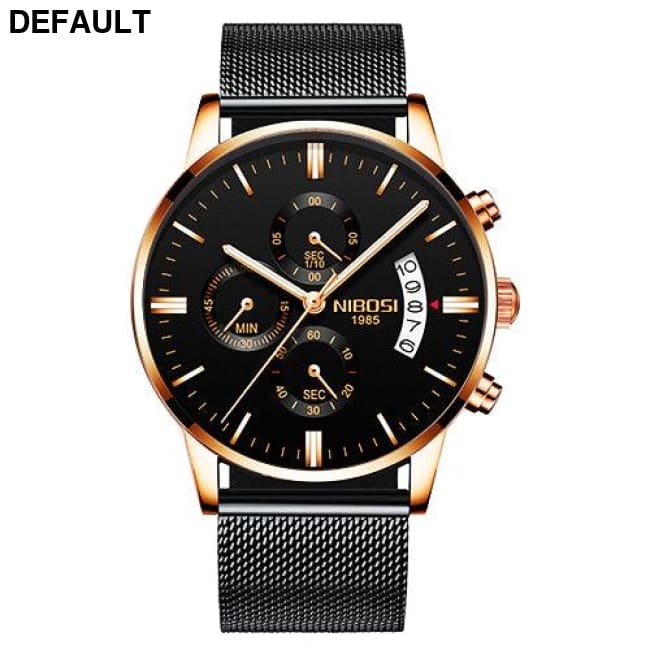 Steel Chrono Watch Men Sport Watches