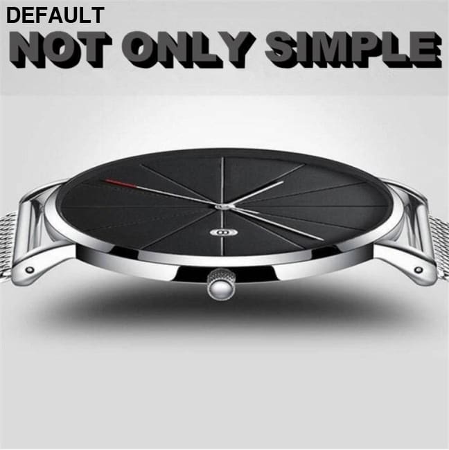 Steel Mesh Date Watch: Business Classic Men Quartz Watches Best Selling Products