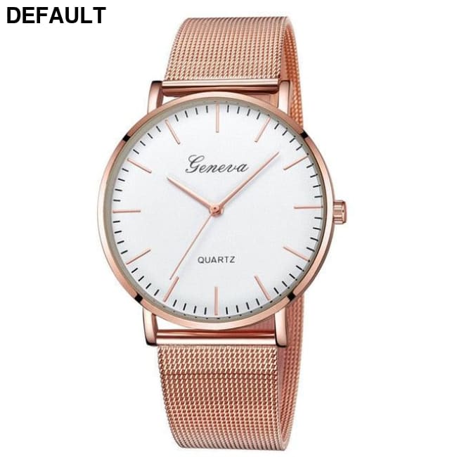 Steel Mesh Quartz F Women Watches