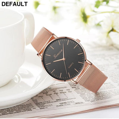 Steel Mesh Quartz Women Watches