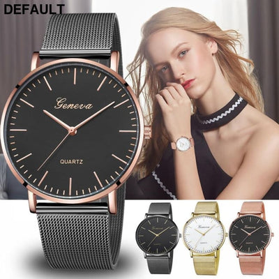Steel Mesh Quartz Women Watches