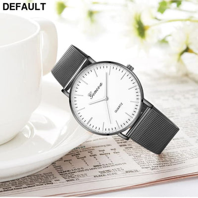 Steel Mesh Quartz Women Watches