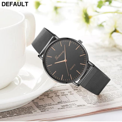 Steel Mesh Quartz Women Watches