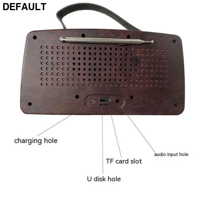Stereo Dual Channel Radio For The Elderly Rechargeable Sound Portable Radios