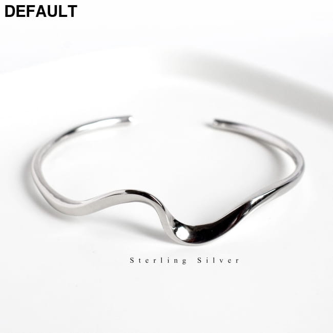 Sterling silver bracelet minimalist wave Mobius Wristband / S925 Bracelets Best Selling Products