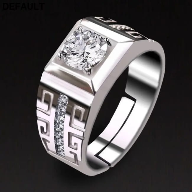 Sterling Silver Fine Crystal Open Rings for Man Women Fashion Wedding Best Selling Products