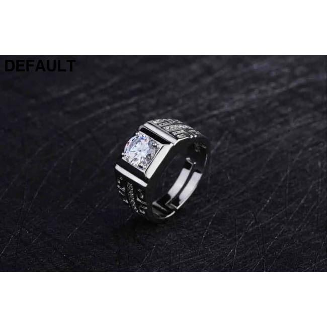 Sterling Silver Fine Crystal Open Rings for Man Women Fashion Wedding Best Selling Products