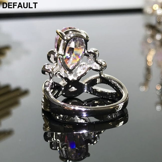 Sterling Silver Ins Vintage Royal Princess Water Drop Ring Rings Best Selling Products