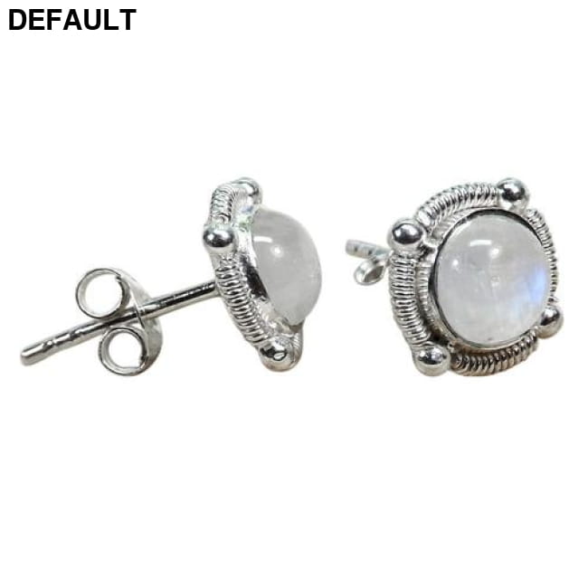 Rainbow Moonstone Sterling Silver Earrings – Iridescent Best Selling Products
