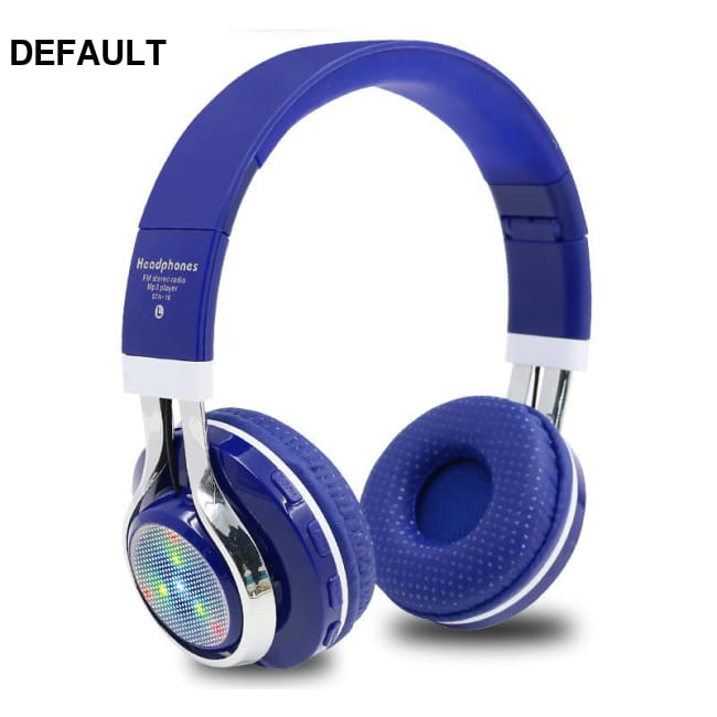 STN-18 Glowing Wireless Bluetooth Headphone Portable Dark Blue Headphones Headsets