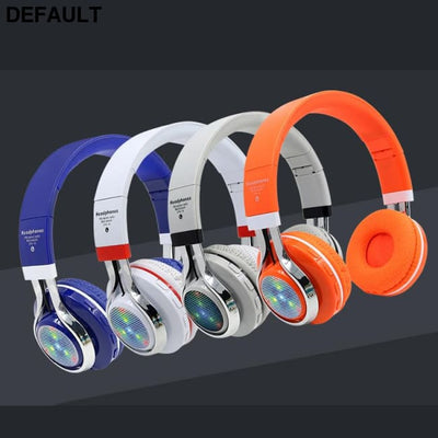 STN-18 Glowing Wireless Bluetooth Headphone Portable Headset Stereo Heavy Bass Earbuds LED Mic TF FM Headphones Headsets