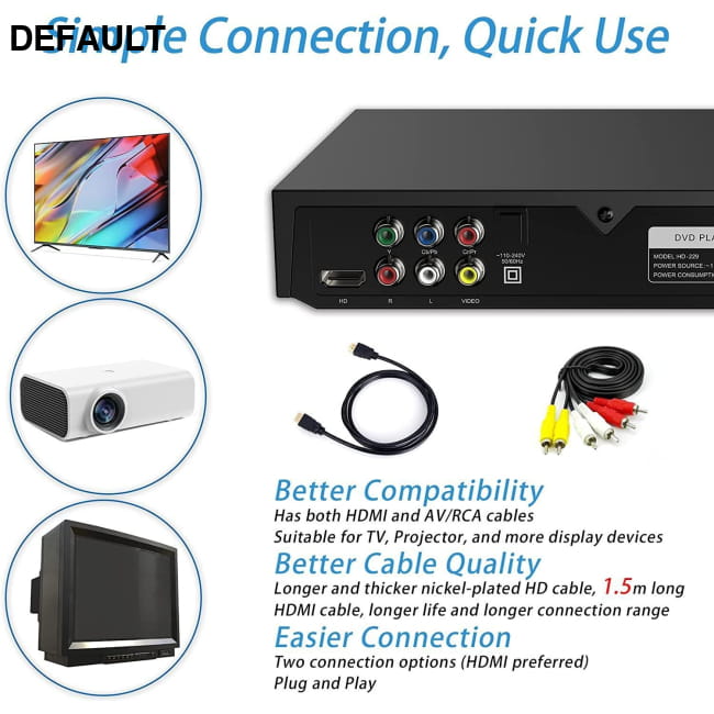 Student Household VCD HD Eye Protection Disc Player Home DVD Players Video & Recorders