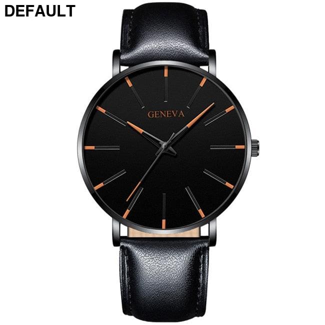 Stylish Men’s Watches L Black Orange Men Quartz Best Selling Products