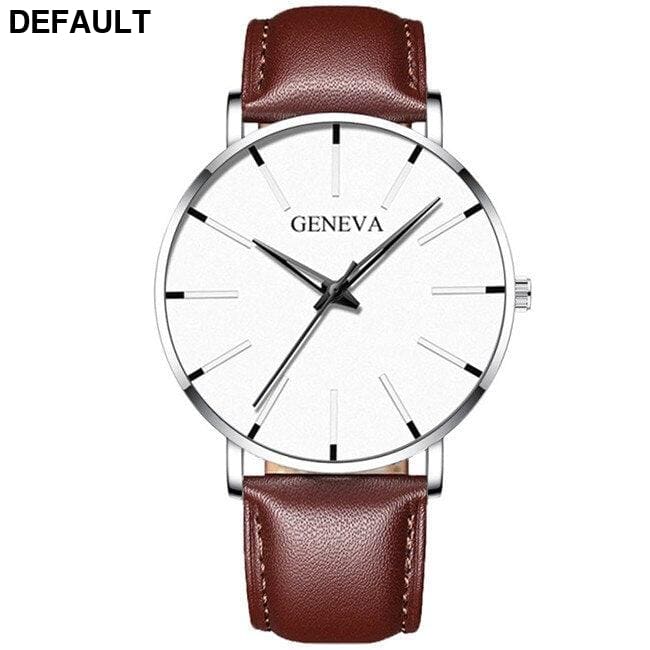 Stylish Men’s Watches L Silver Brown Men Quartz Best Selling Products